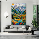 Painting by Numbers Mountain Panorama France